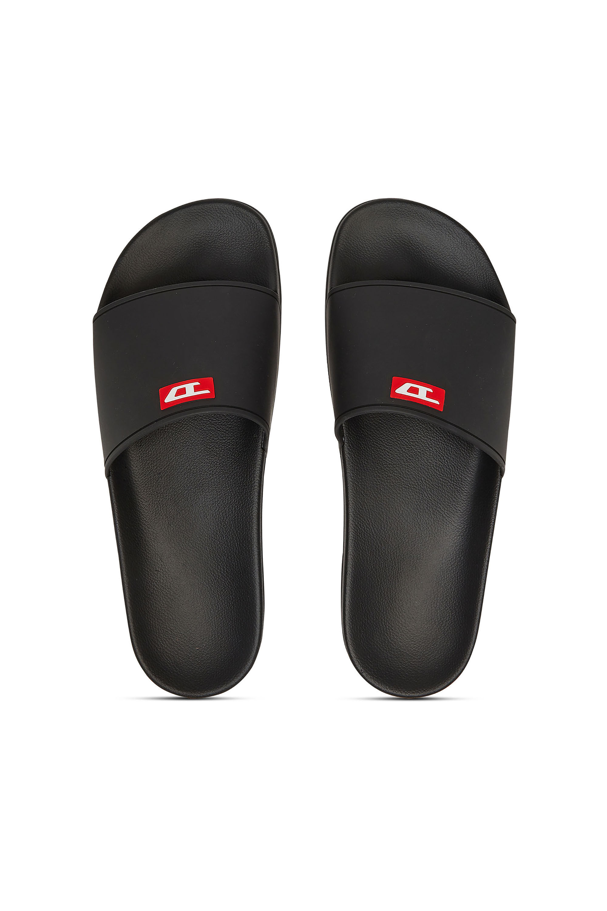 Diesel - SA-SWIM, Sa-Swim-Chanclas de piscina de goma con logotipo D Hombre in Negro - 4