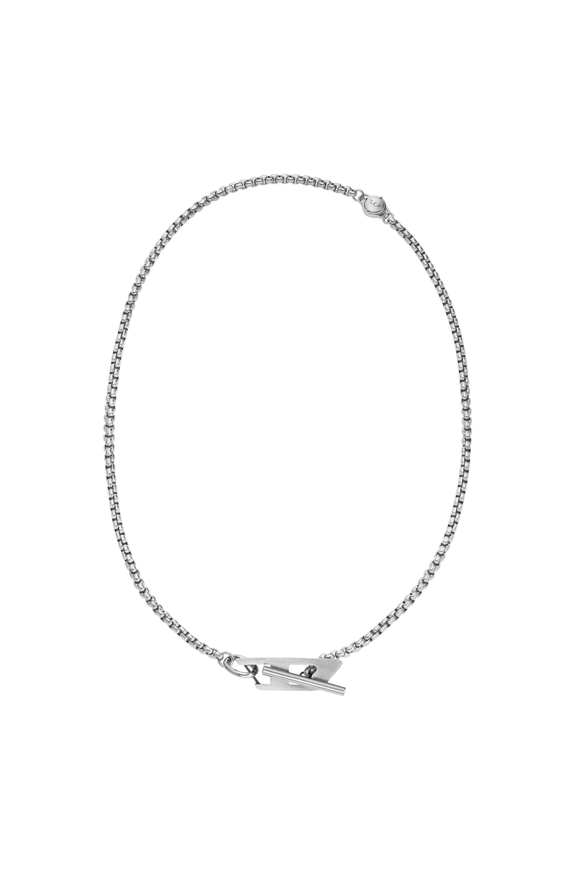 Diesel - DX1477, Collar de cadena de acero inoxidable Unisex in Plateado - 1