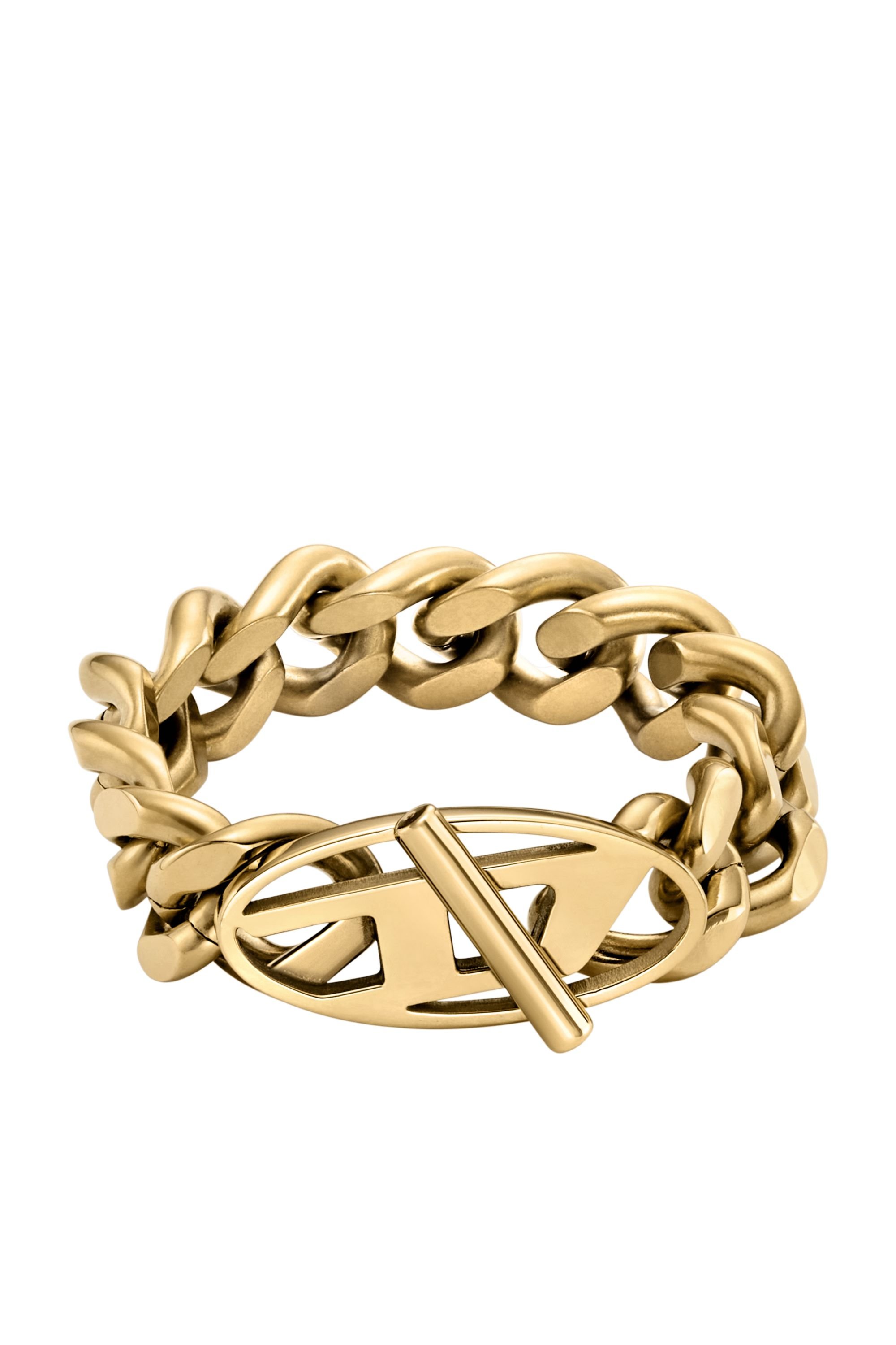 Diesel - DX1568710 JEWEL, Anillo de cadena suave de acero inoxidable en tono dorado Unisex in Dorado - 2