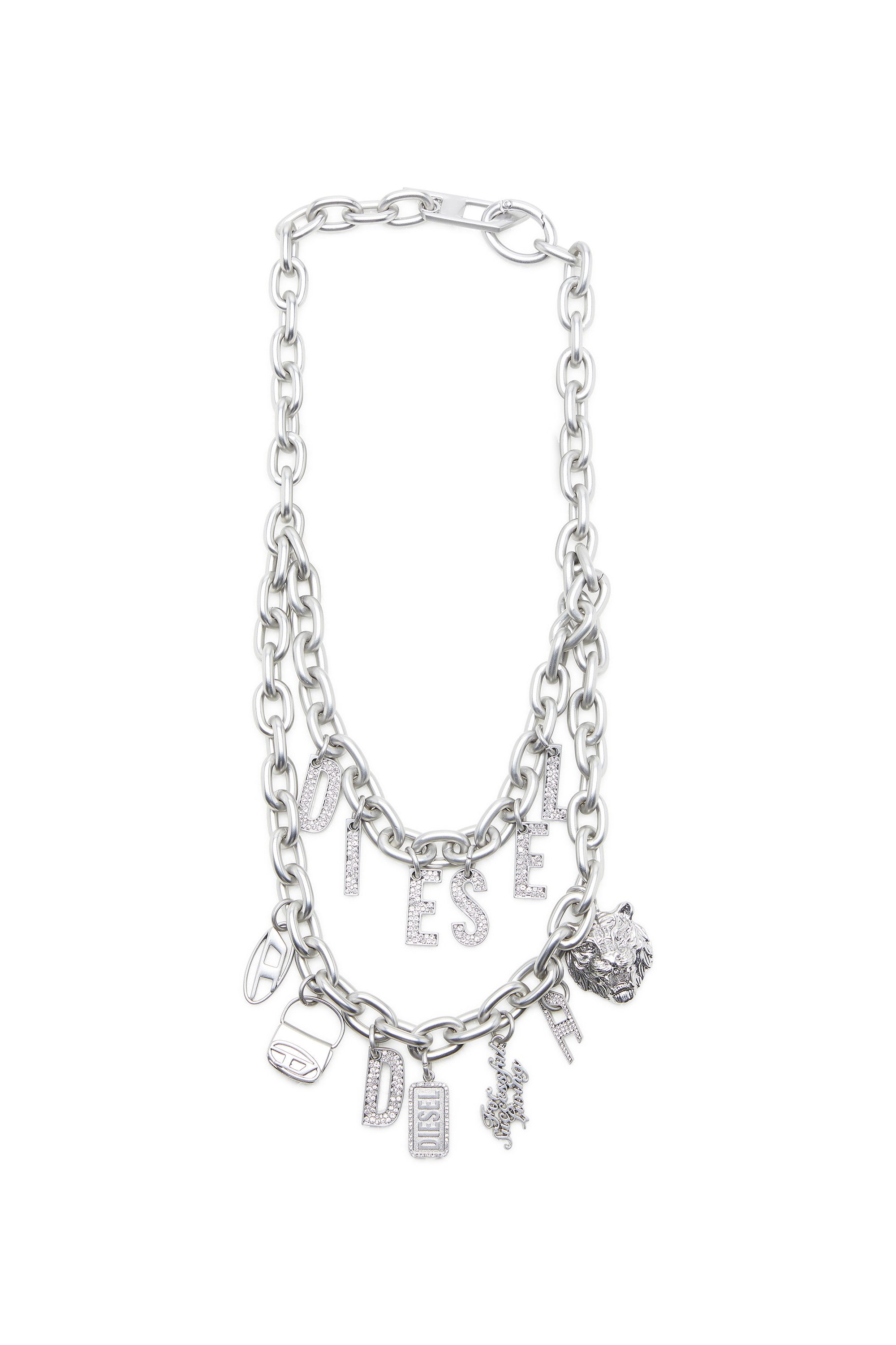 Diesel - HOSHI CHARM, Colgante para bolso de cadena Unisex in Plateado - 2