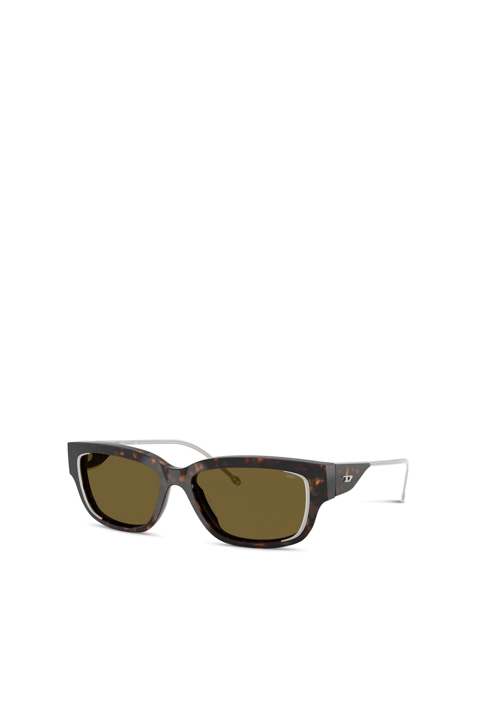 Diesel - 0DL2002 SIZE 56, Unisex's Rectangle sunglasses in Brown - 1