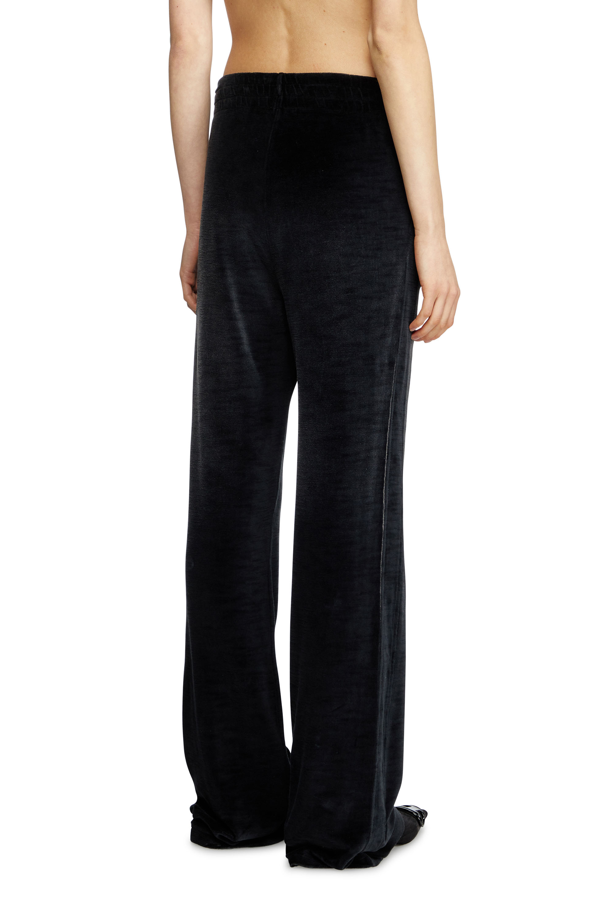 Diesel - P-ELY-Q1, Pantalones deportivos de pernera ancha Mujer in Negro - 2